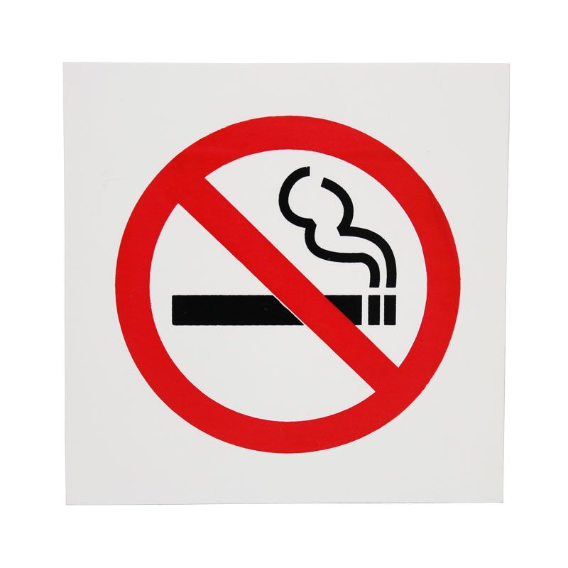 Letrero De Prohibido Fumar De 19 x 15cm Hunter HM-2246