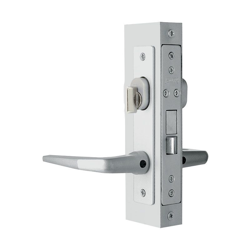 Cerradura para puerta residencial aluminio blanco 550 Phillips