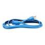 Extensión eléctrica 2.4 m uso rudo 3x16 AWG azul 2260 Sanelec