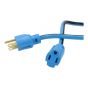 Extensión eléctrica 2.4 m uso rudo 3x16 AWG azul 2260 Sanelec