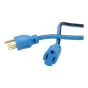 Extensión eléctrica 4.6 m uso rudo 3x16 AWG azul 2261 Sanelec