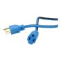 Extensión eléctrica 15.2 m uso rudo 3x16 AWG azul 2263 Sanelec