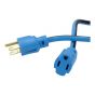 Extensión eléctrica 30.5 m uso rudo 3x16 AWG azul 2264 Sanelec