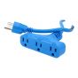 Extensión eléctrica 7.6 m uso rudo Power Block 3x16 AWG azul 2266 Sanelec