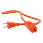 Extensión eléctrica 3 m uso rudo 3x16 AWG naranja 2407 Sanelec