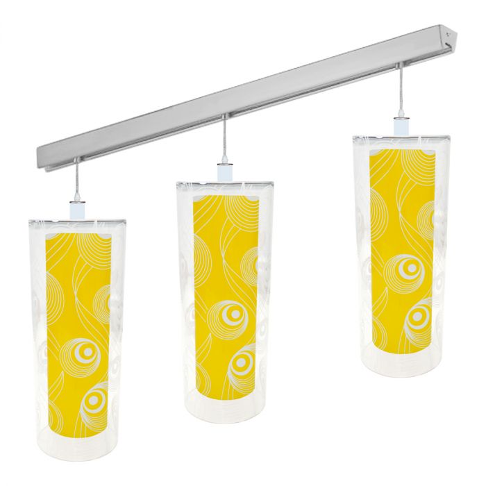 Luminario decorativo amarillo Kantamal 3 piezas 5165 Adir