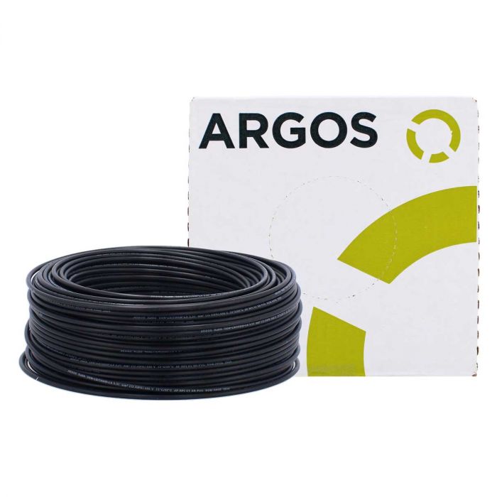 Cable de cobre tipo THW-2-LS/THHW-LS calibre 12 negro 1100120 ARGOS