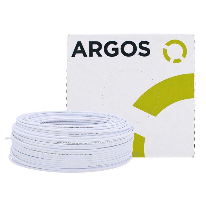 Cable de cobre tipo THW-2-LS/THHW-LS calibre 12 blanco 1100124 ARGOS