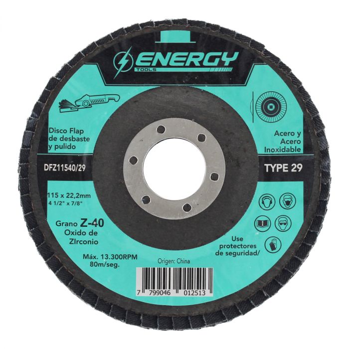 Disco laminado 4-1/2" Z-40 Energy