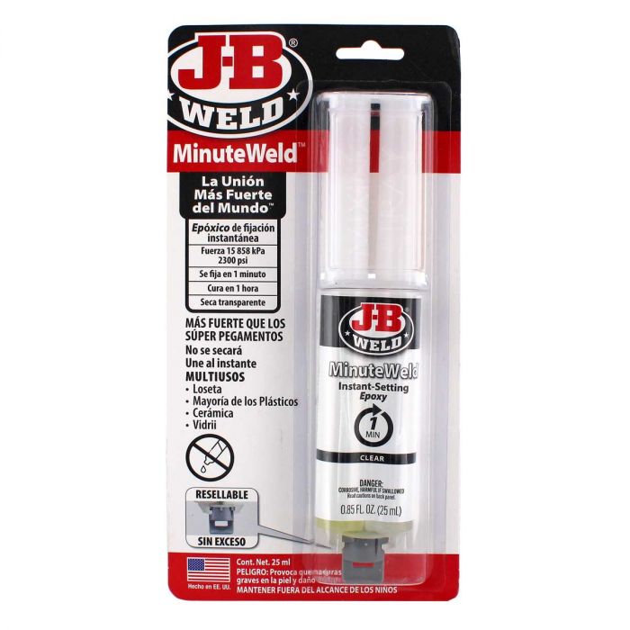 Epóxico de fijación instantánea Minute Weld 25 ml 50101SPA JB-WELD