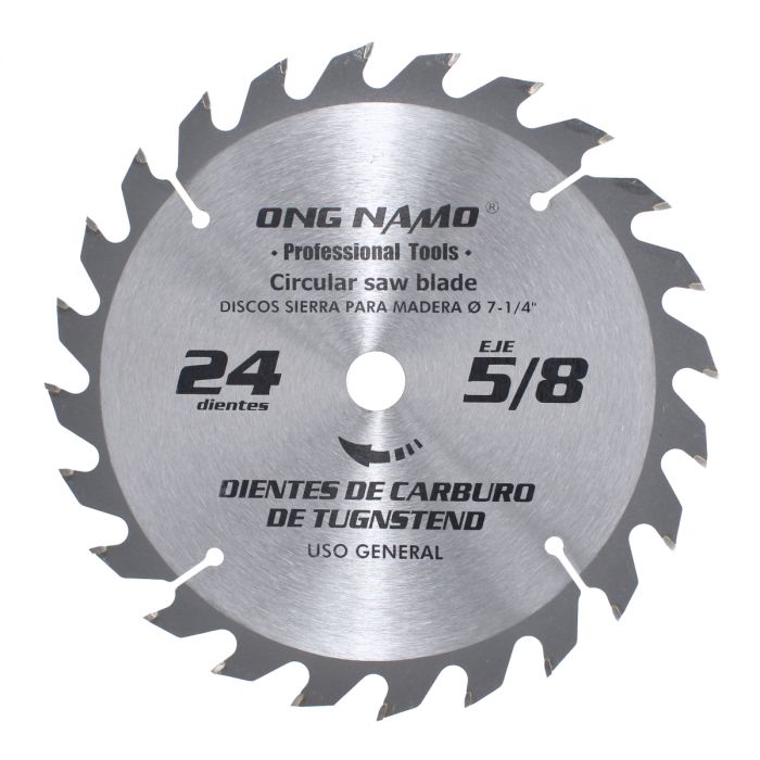 Disco sierra para corte de madera 7-1/4" x 24 D 724 ONG NAMO