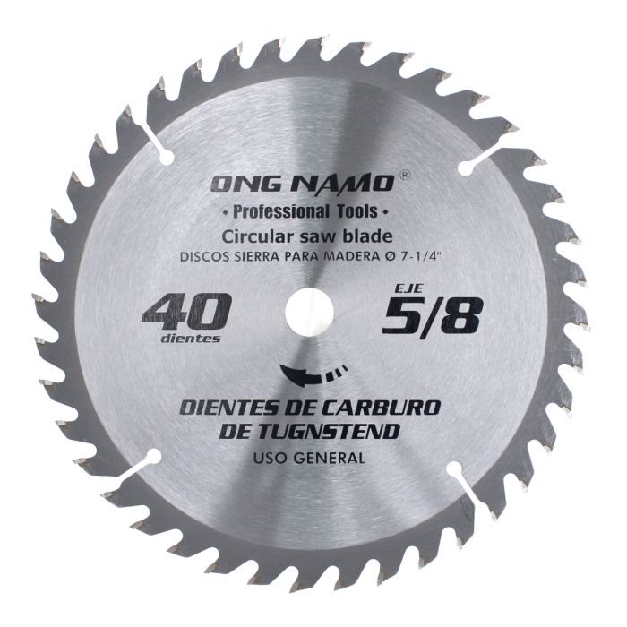 Disco sierra para corte de madera 7-1/4" x 40 D 740 ONG NAMO