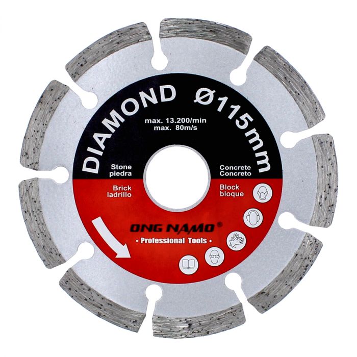 Disco de diamante segmentado 4-1/2" ONG NAMO