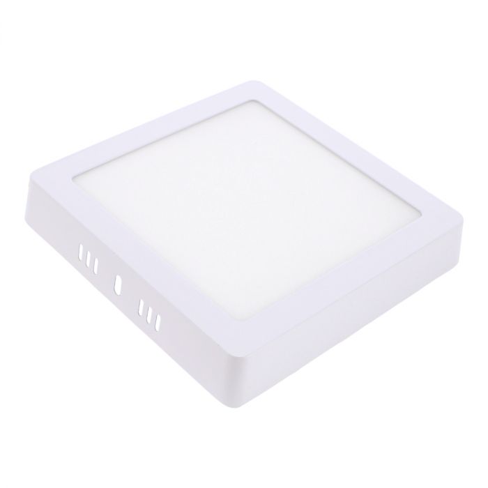 Luminario de LEDS de sobreponer cuadrado 12 W luz cálida 1297 Sanelec