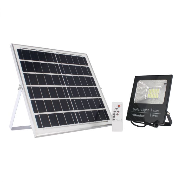 Reflector de LEDS con carga solar 60 W 1409 Sanelec