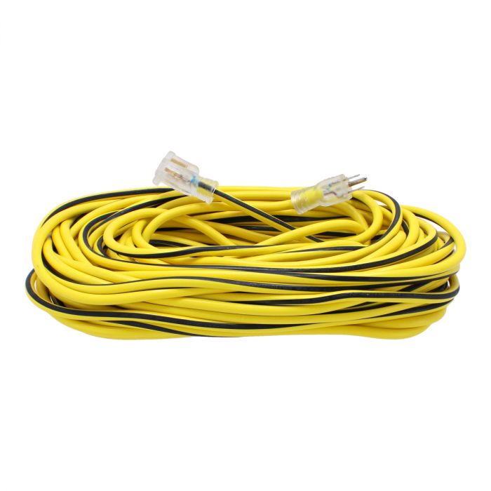 Extensión eléctrica 30 m uso rudo 3x14 AWG amarilla 2299 Sanelec 