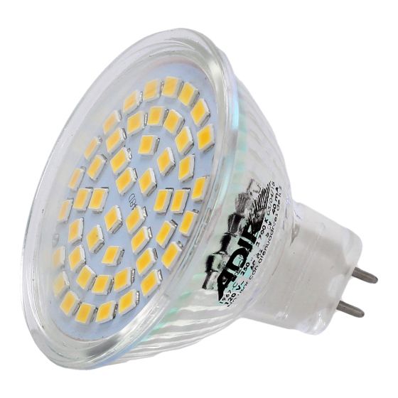 Lámpara 48 super LEDs MR 5 W luz blanca 1966-B Adir