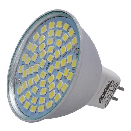 Lámpara 60 LEDs de cristal templado MR16 7 W luz blanca 2432 Adir