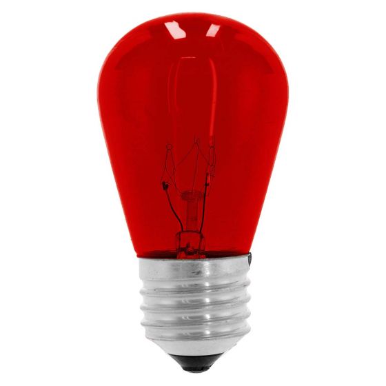 Lámpara incandescente S-14 11 W Rojo 6000 Adir