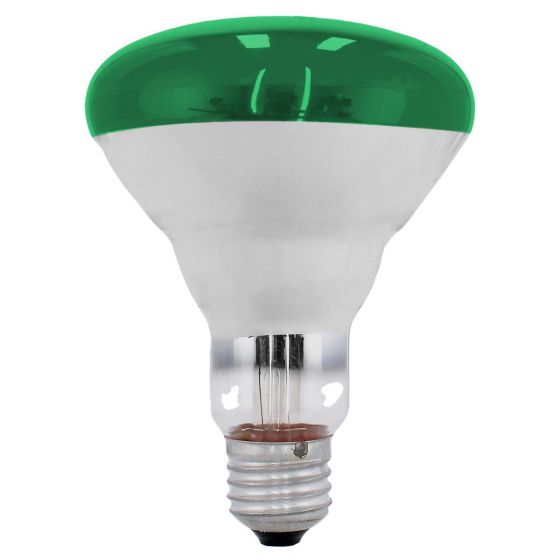 Lámpara incandescente tipo reflector BR30 75 W Verde 6008 Adir