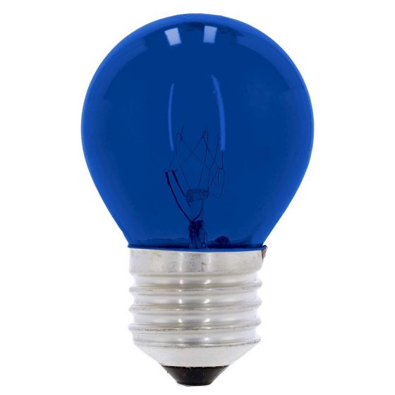 Lámpara incandescente decorativa G-45 7 W Azul 6051 Adir