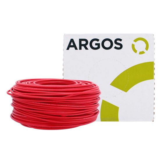 Cable de cobre tipo THW-2-LS/THHW-LS calibre 10 rojo 1100101 ARGOS