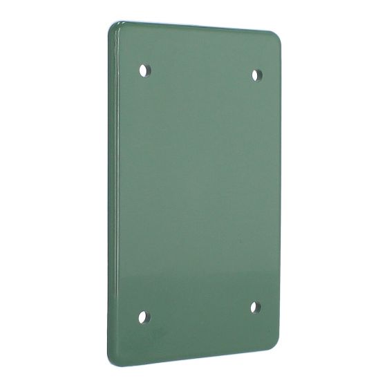 Tapa no metálica pesada rectangular ciega verde TPRC013V ARGOS