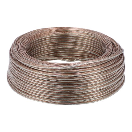 Cable dúplex polarizado transparente 22 AWG x 100 m 1093 Sanelec