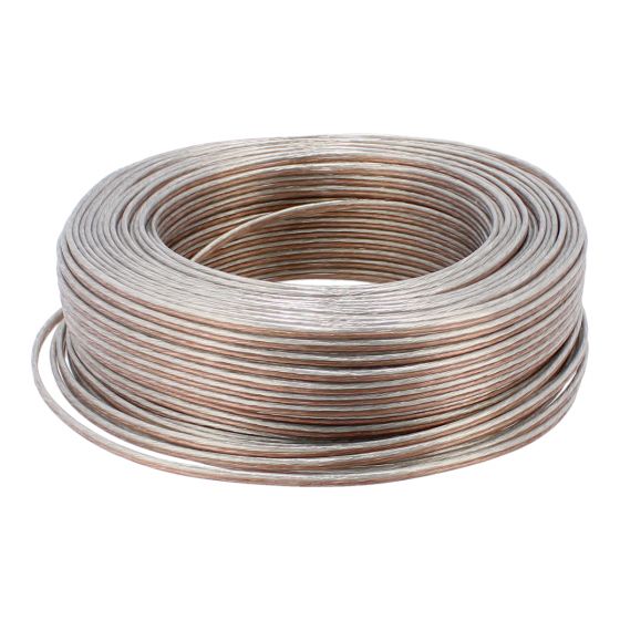 Cable dúplex polarizado transparente 18 AWG x 100 m 1094 Sanelec