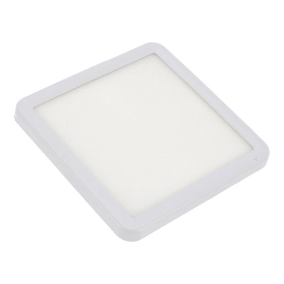 Luminario de LEDS empotrable cuadrado 10 W luz fría 1226 Sanelec