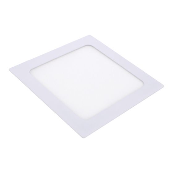 Luminario de LEDS empotrable cuadrado 12 W luz cálida 1262 Sanelec