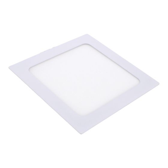 Luminario de LEDS empotrable cuadrado12 W luz fría 1263 Sanelec