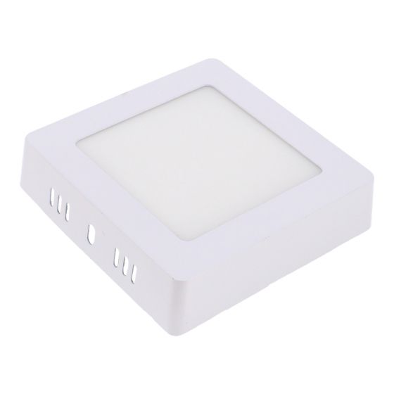 Luminario de LEDS de sobreponer cuadrado 6 W luz cálida 1295 Sanelec 