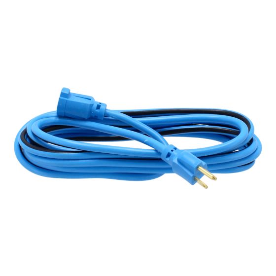 Extensión eléctrica 4.6 m uso rudo 3x16 AWG azul 2261 Sanelec