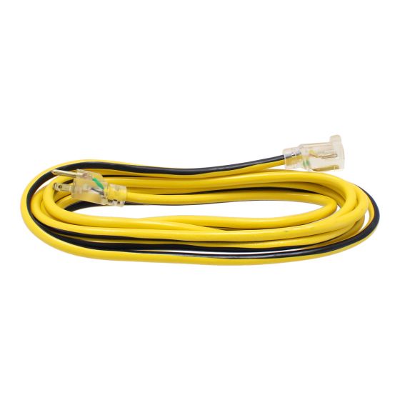 Extensión eléctrica 4.6 m uso rudo 3x14 AWG amarilla 2293 Sanelec