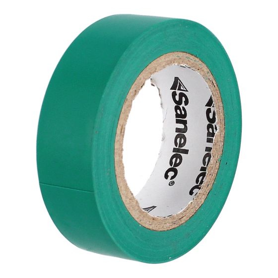 Cinta de aislar Verde 19 mm x 9 metros 5694 Sanelec