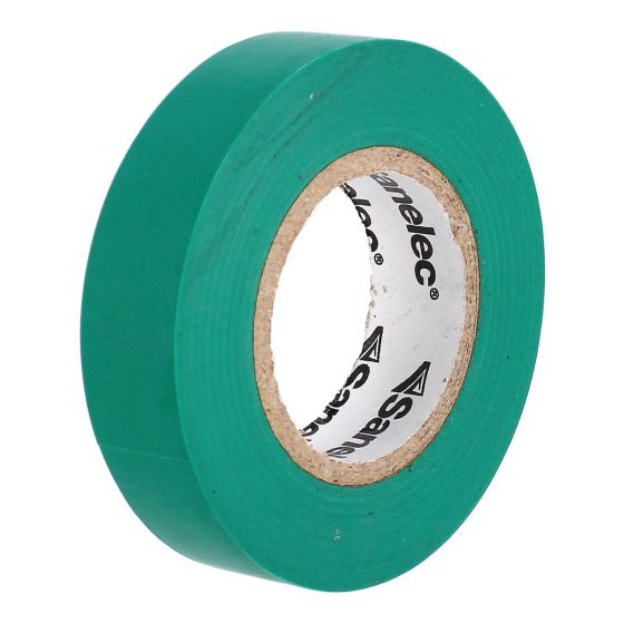 Cinta de aislar Verde 19 mm x 18 metros 5762 Sanelec